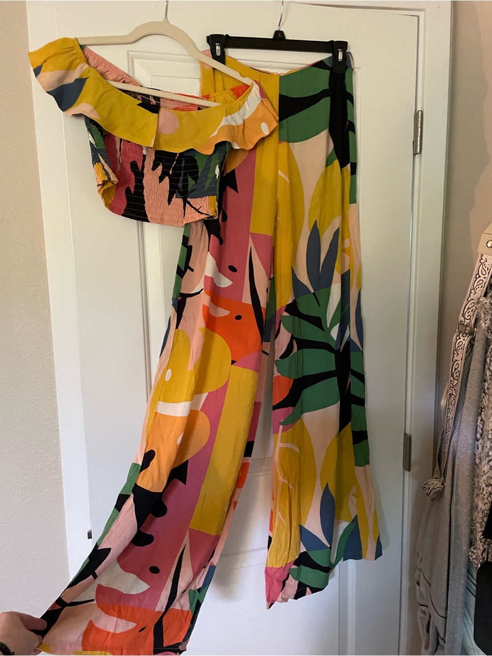Olivaceous Tropical 2-Pc Jumpsuit